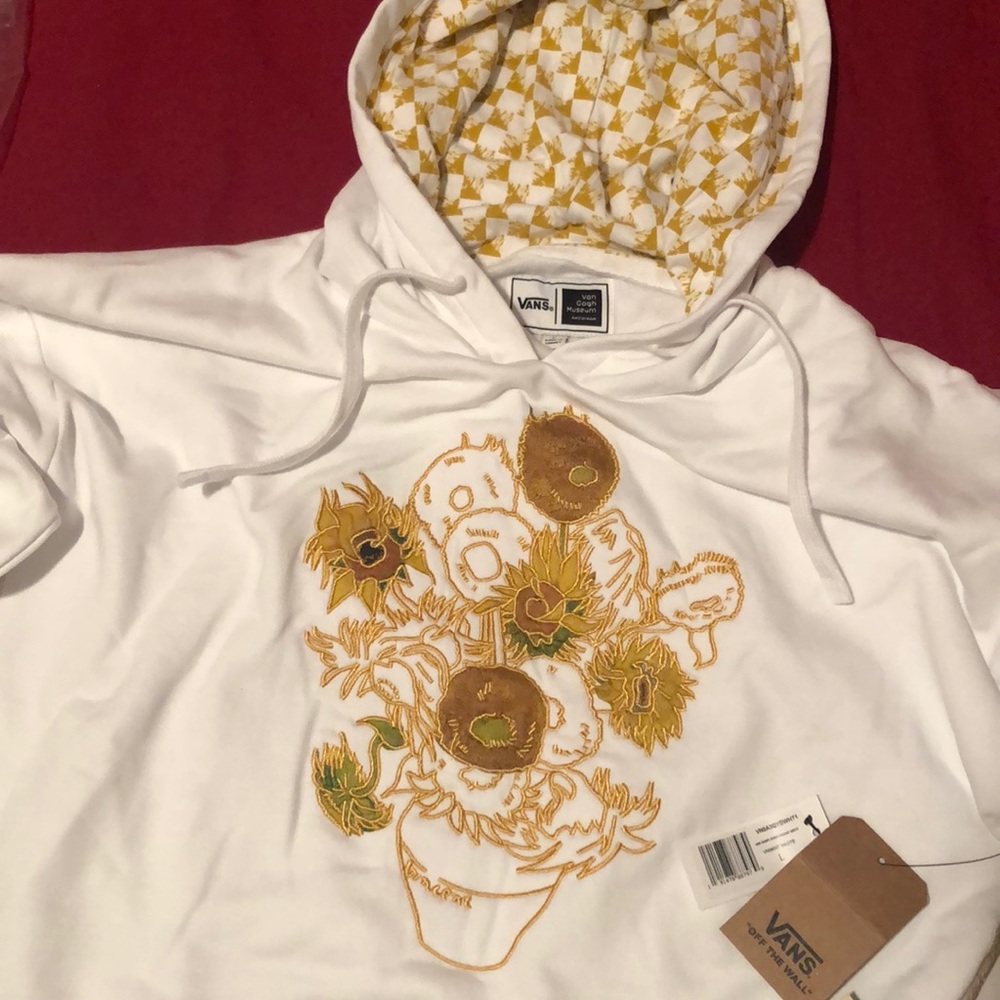 Vans x Van Gogh Sunflower Hoodie. Size Large
